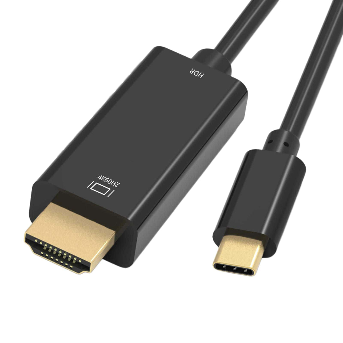 2-Pack 6ft USB C to HDMI Cable, 4K@60Hz, Gold-Plated Type-C to HDMI Cord, Thunderbolt 3/4 Compatible for MacBook, iPad, Laptop to Monitor TV