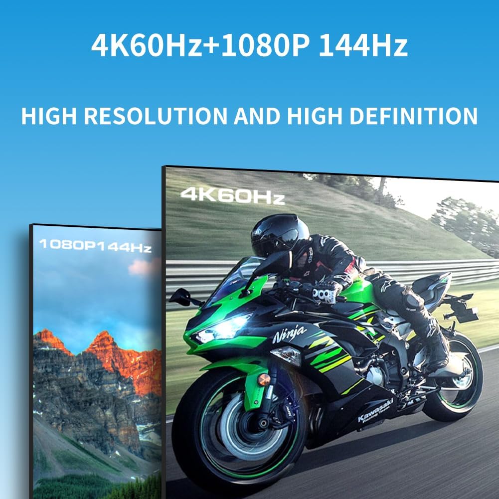 2x2 USB3.0 KVM Matrix Switcher, 2 Computers 2 Monitors HDMI 2.0 4K@60Hz HDCP2.3, Share Keyboard Mouse USB Peripherals, 3.5mm Audio Output, Button Hotkey & IR Remote Control