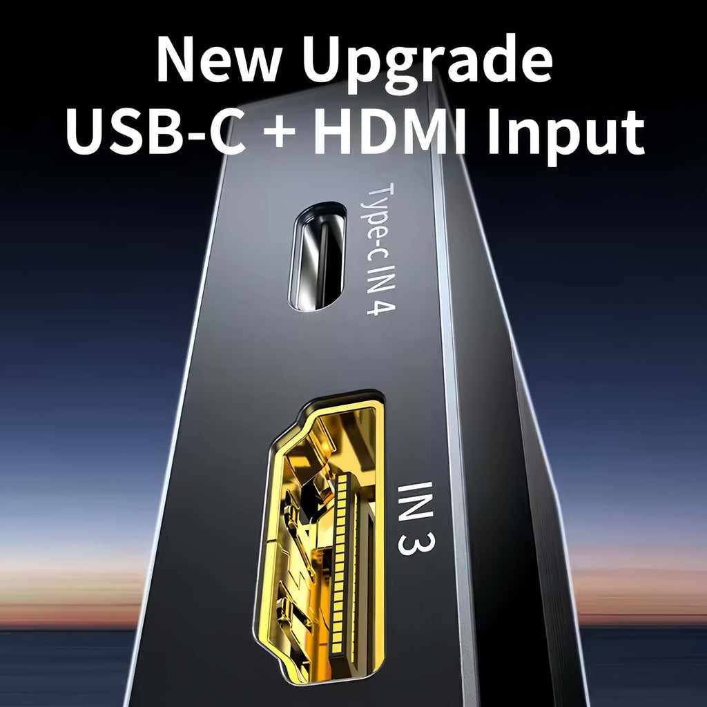 8K 60Hz HDMI + USB-C Switch 5 in 1 Out, 3 HDMI 2.1 + 2 Type-C Video Input, 4K 120Hz HDCP2.3, Mixed Input Switcher for MacBook, PC, PS5, Xbox, Monitor