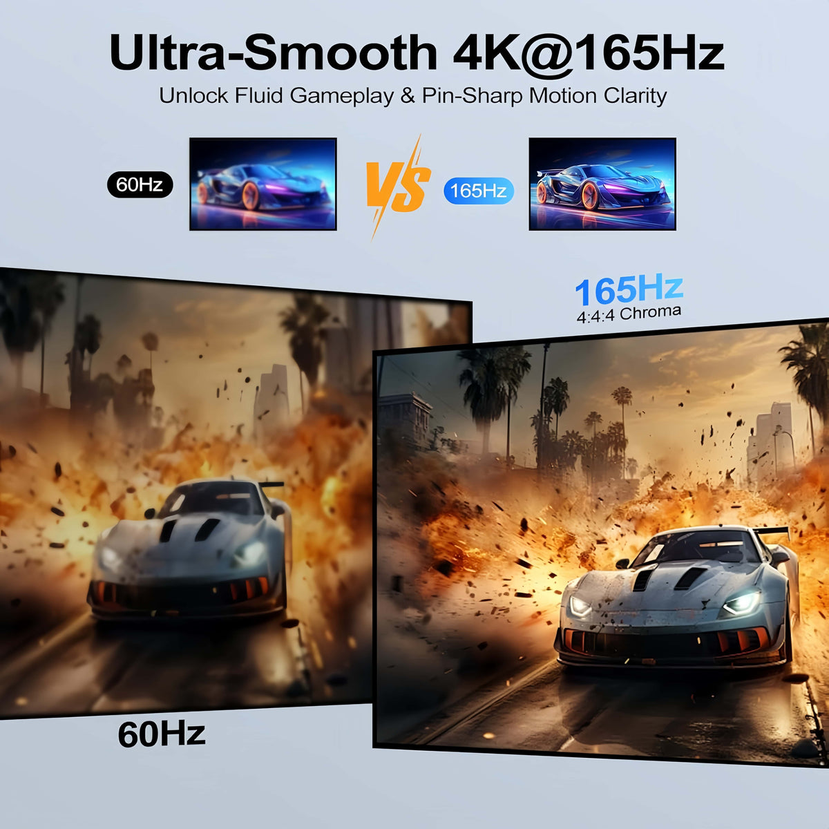8K KVM Switch HDMI 2.1, 2 Port USB 3.0 KVM Switcher 2 in 1 Out with Remote Control, 8K@60Hz 4K@165Hz HDMI Switcher for 2 Computers Sharing Keyboard Mouse Monitor USB Devices
