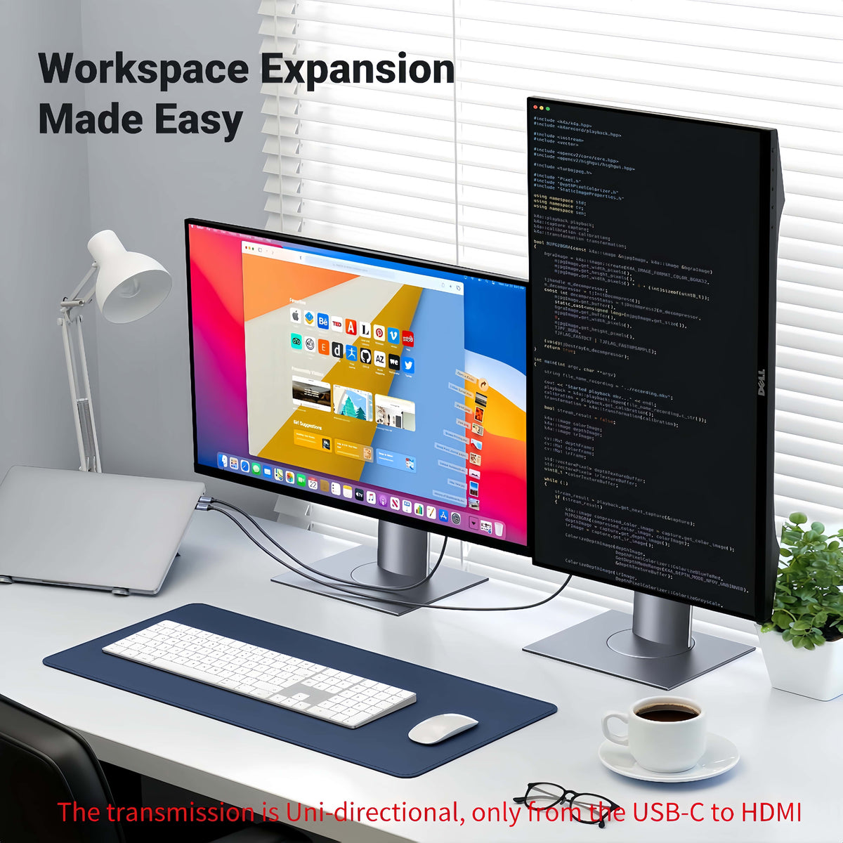 USB C to HDMI Cable 2-Pack 6ft, 8K@60Hz 4K@120Hz Type-C to HDMI Cord for Laptop Monitor TV
