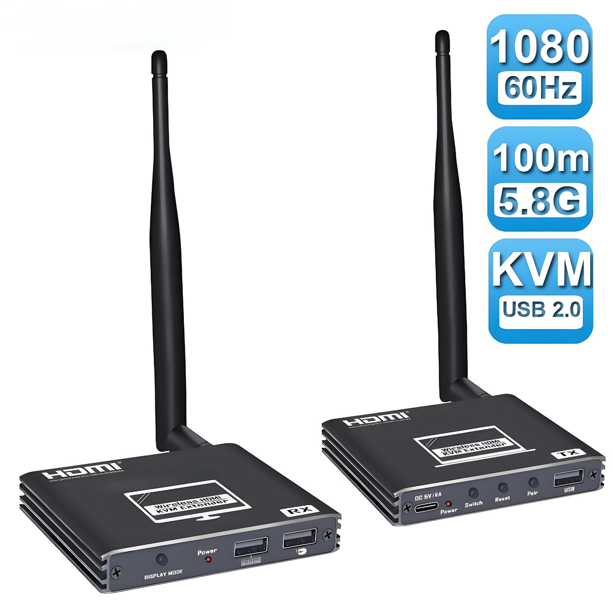 Wireless KVM HDMI Transmitter and Receiver Kit